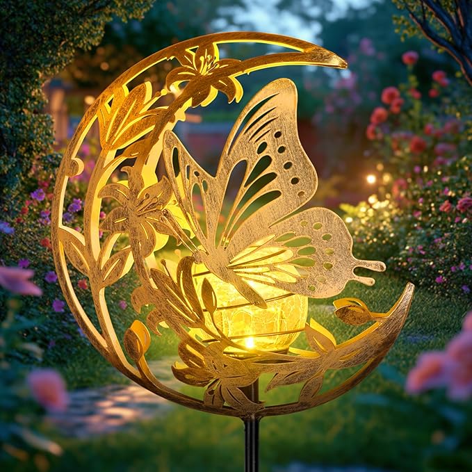 ShangTianFeng Butterfly Lights Outdoor Decor by ShangTianFeng