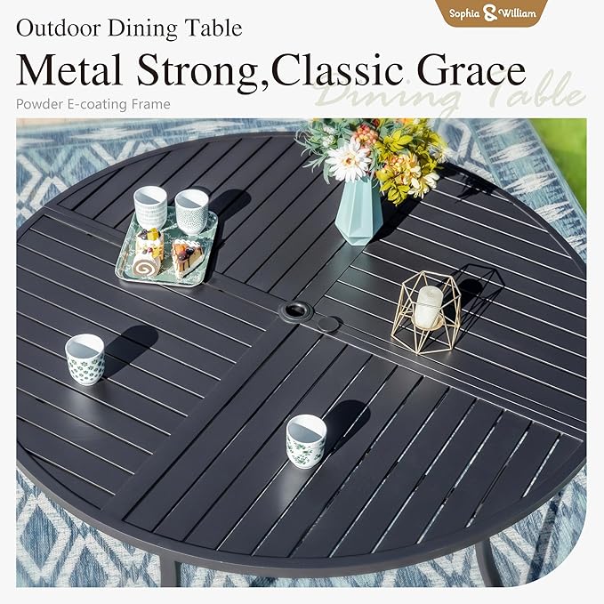 Sophia & William Patio Sets 5 Pieces Patio Dining Set - Image 5