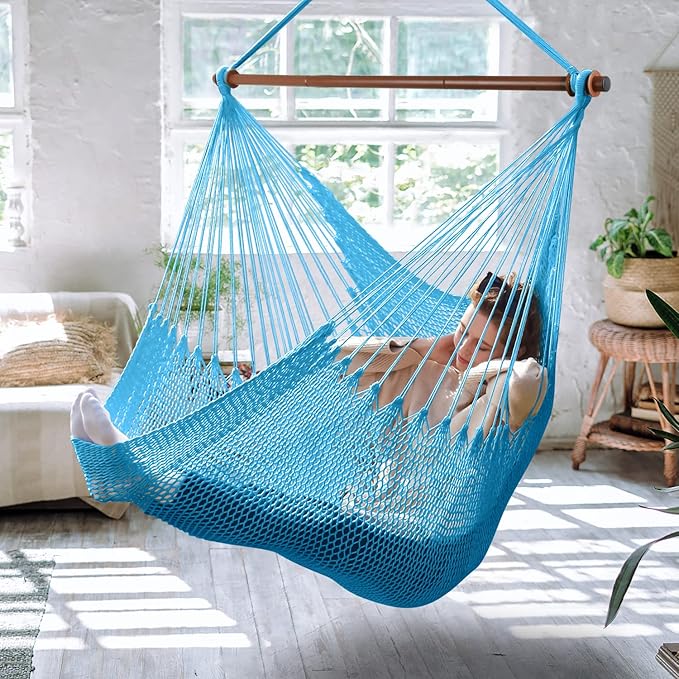 Upgraded Caribbean Hammock Chair by Bathonly