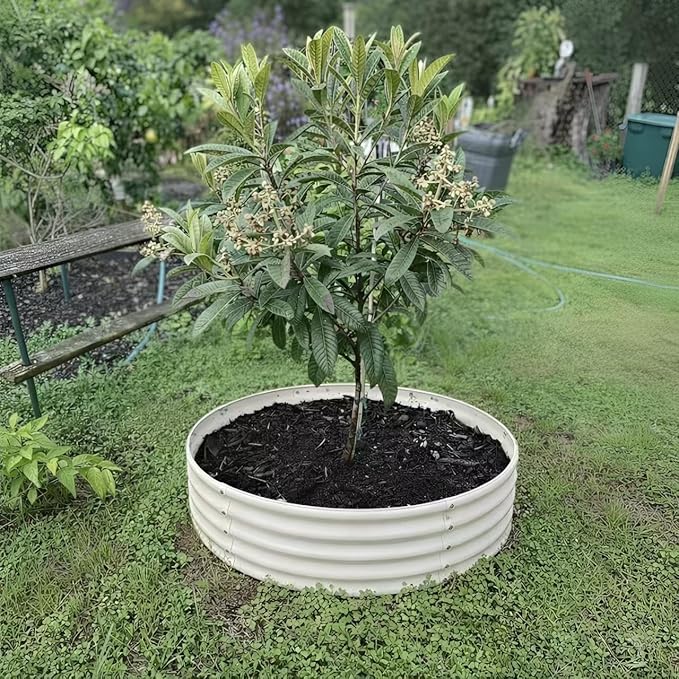 Round Galvanized Raised Garden Bed, Heavy Duty Metal Planter Box - Image 7