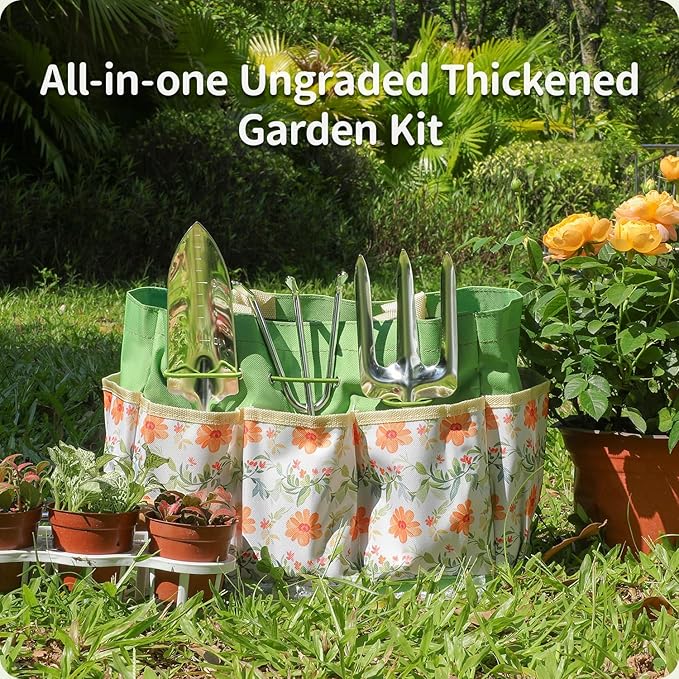 Gardening Tools 10-Piece Heavy Duty Stainless Steel Hand Tools - Image 2