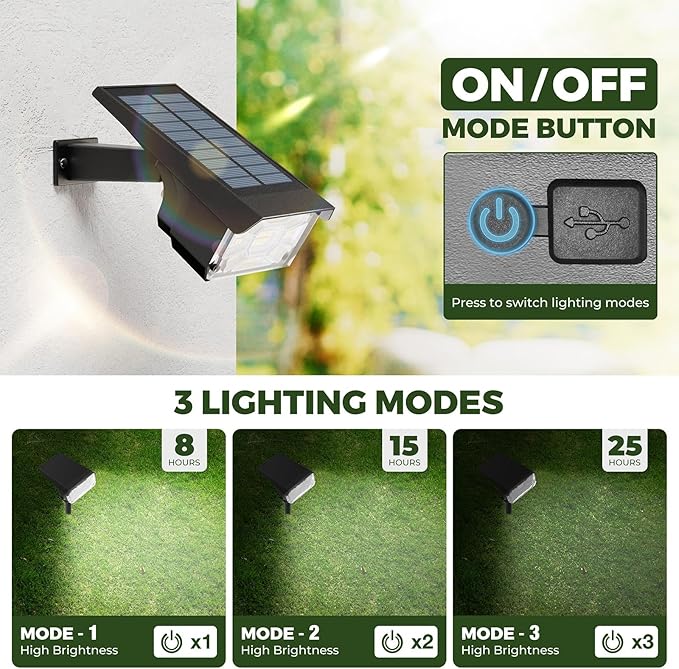Kingsyard Solar Color Changing Lights 8 Colors, USB & Solar Powered Lights - Image 2