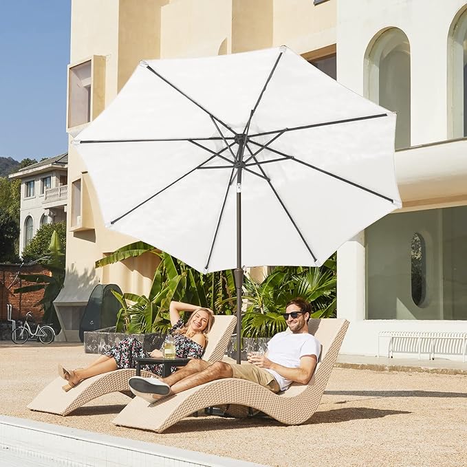 JEAREY 9FT Outdoor Patio Umbrella Outdoor Table Umbrella - Image 4