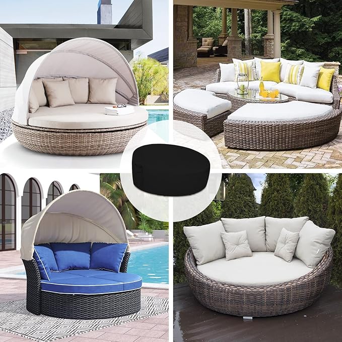Easy-Going Heavy Duty 600D Outdoor Daybed Cover 92 Inch UV Resistant Patio - Image 7