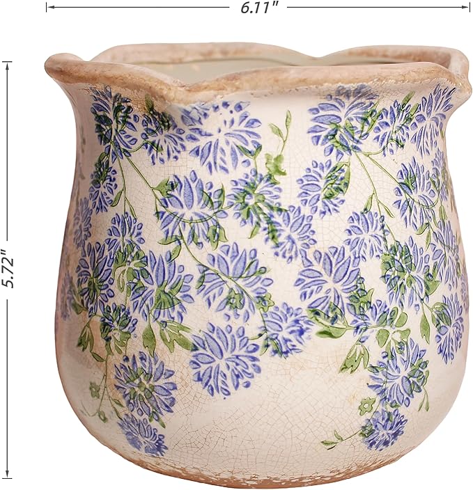 Ceramic Pots for Plants, Vintage Plant Pot - Image 6