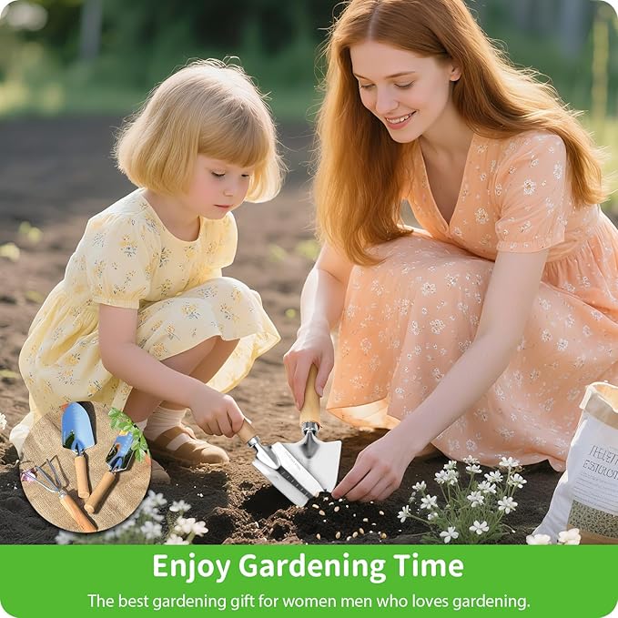 Garden Tool Set, 3 Pieces Gardening Kit - Image 3