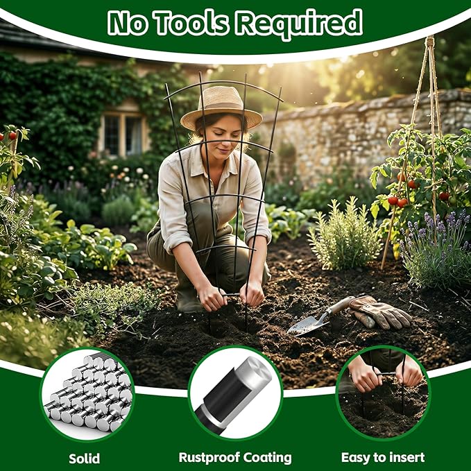 4 Pack 43'' Indoor Plant Trellis - Image 2