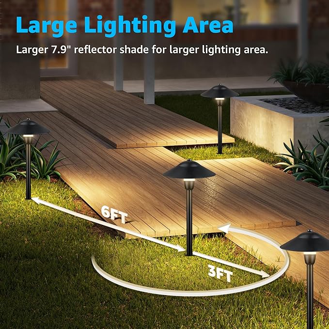 SUNVIE LED Low Voltage Landscape Lighting 12V Landscape Lighting Kit - Image 4