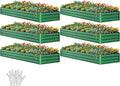 YITAHOME 6pcs 12x4x1 ft Galvanized Raised Garden Bed Kit, Large Metal Planter by YITAHOME