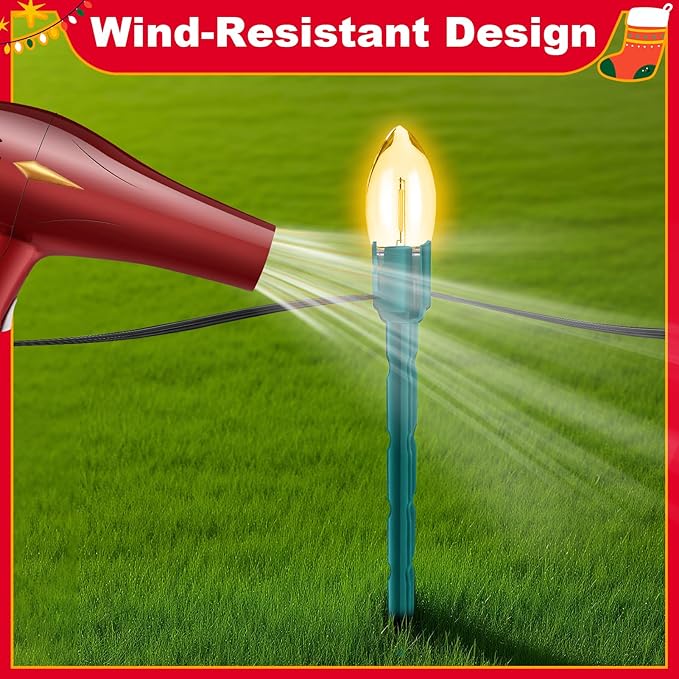 60 Pcs 7.5 Inch Christmas Light Stakes, Christmas Yard Stakes - Image 6