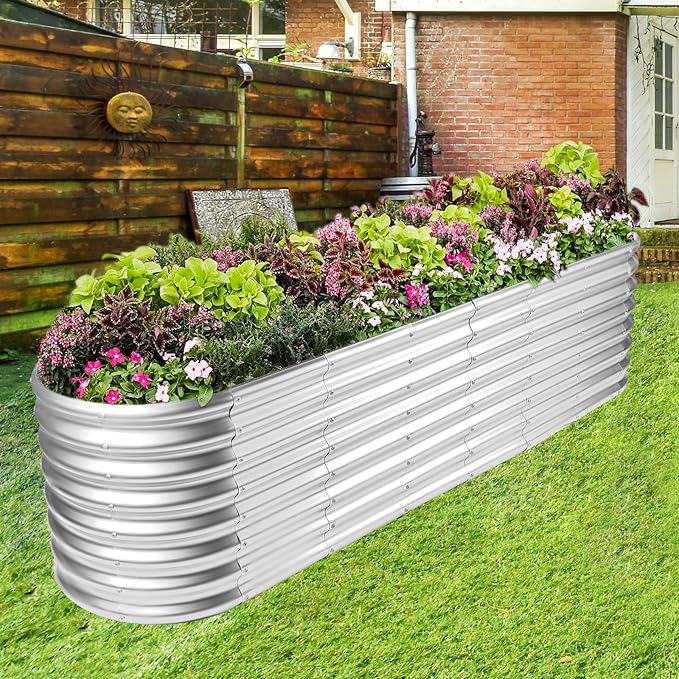 Land Guard 8×2×2ft Galvanized Raised Garden Bed Kit, Raised Garden Boxes Outdoor - Image 5