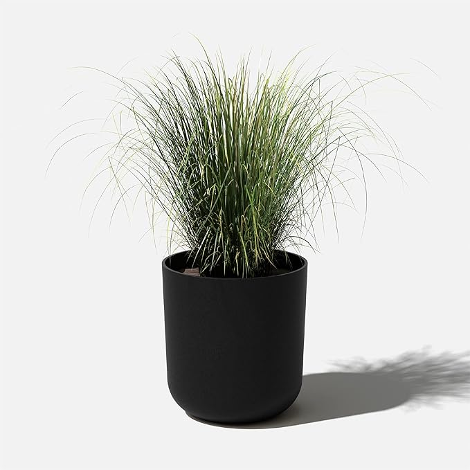 Veradek Round Black Plastic Planter Pots - Image 8