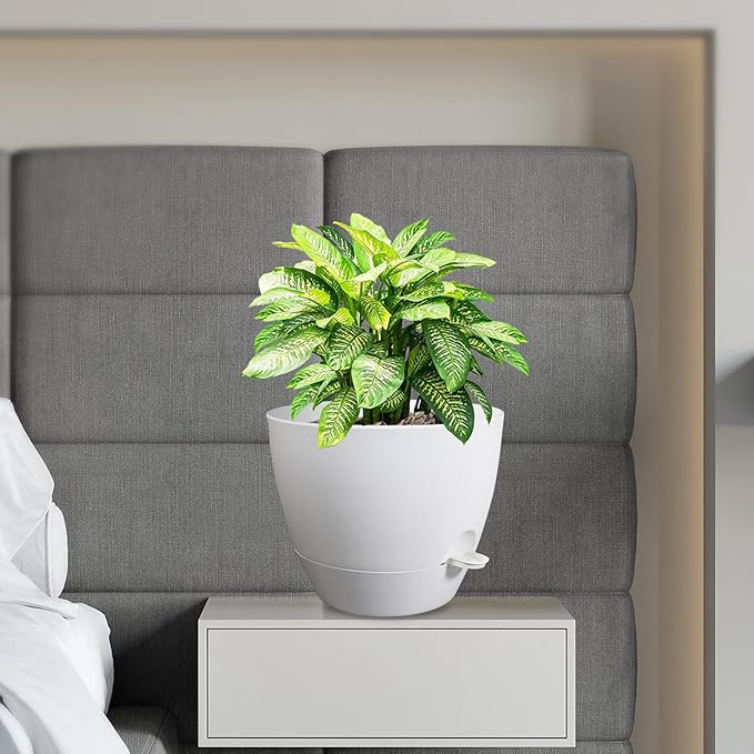 12 inch Large Self Watering Pots, Flower Plant Pots - Image 7