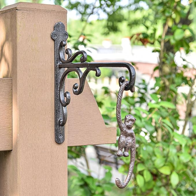 Sungmor Cast Iron Wall Hook Plant Hangers - Image 3