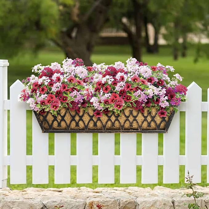 2 Pack 30 Inch Window Boxes Planters Railing Planter Box - Image 4