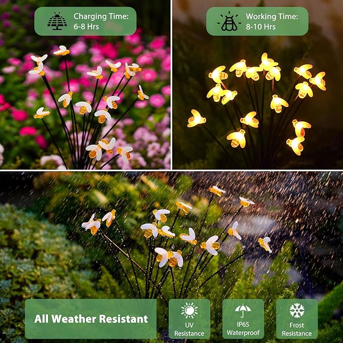 Nacome Solar Garden Lights for Outside – Landscape Decor, Yard Patio Decoration - Image 4