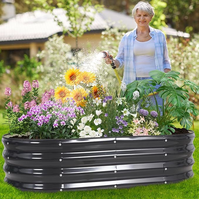 Galvanized Raised Garden Bed Outdoor - Image 6