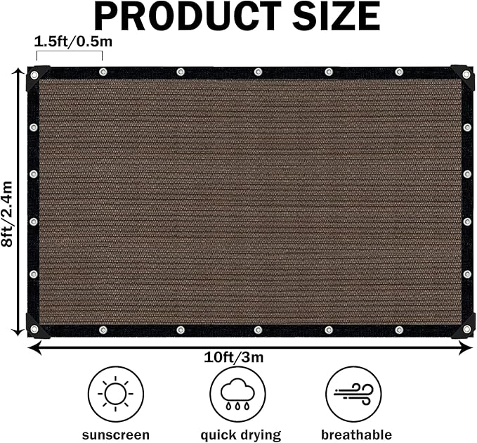 Sun Shade Cloth for Outdoor Patio, Pergola Shade Cover - Image 2