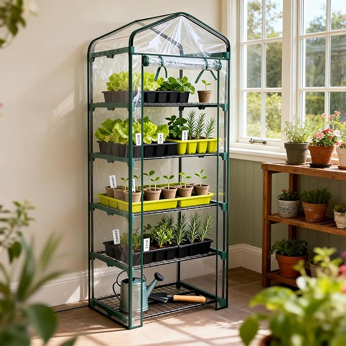 Worth Garden 5 Tier Mini Greenhouse - Image 2