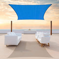 ColourTree TAPR1616 Custom Size 6' x 17' Blue Sun Shade Sail Canopy UV Block by ColourTree