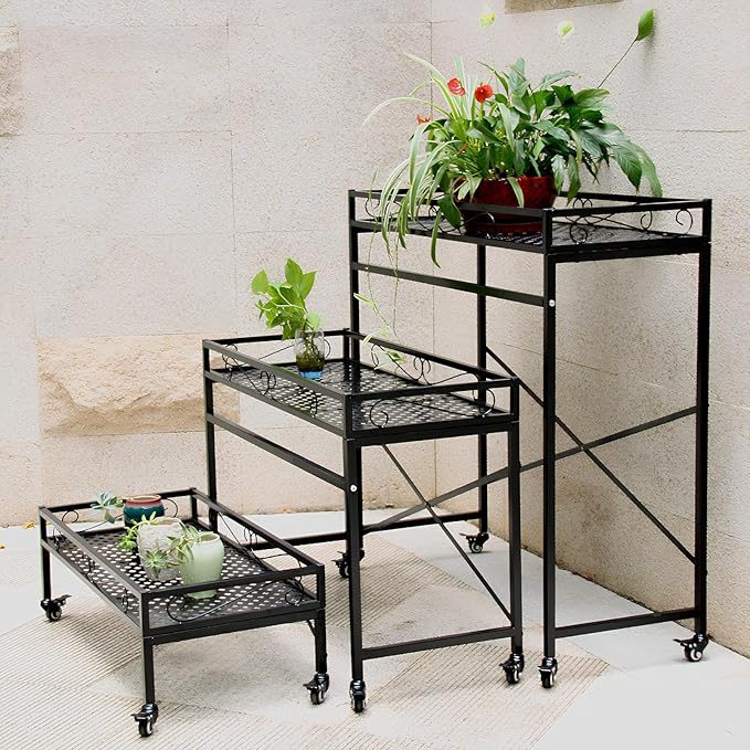 Zhongma 1 Tier Sturdy Metal Plant Stand - Image 4