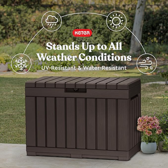 Keter Kentwood 50 Gallon Resin Deck Box - Image 5