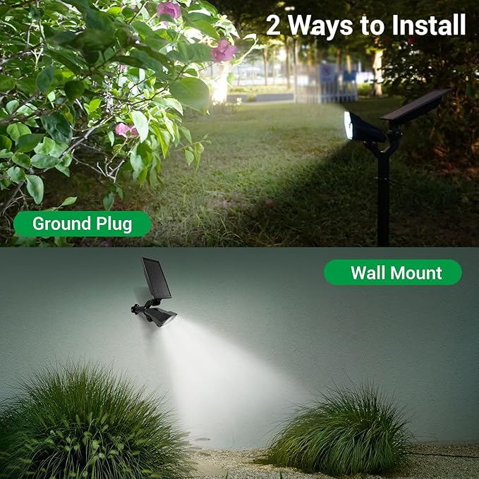 Solar Spotlights Outdoor, 4 Modes Solar Landscape Spot Light - Image 6