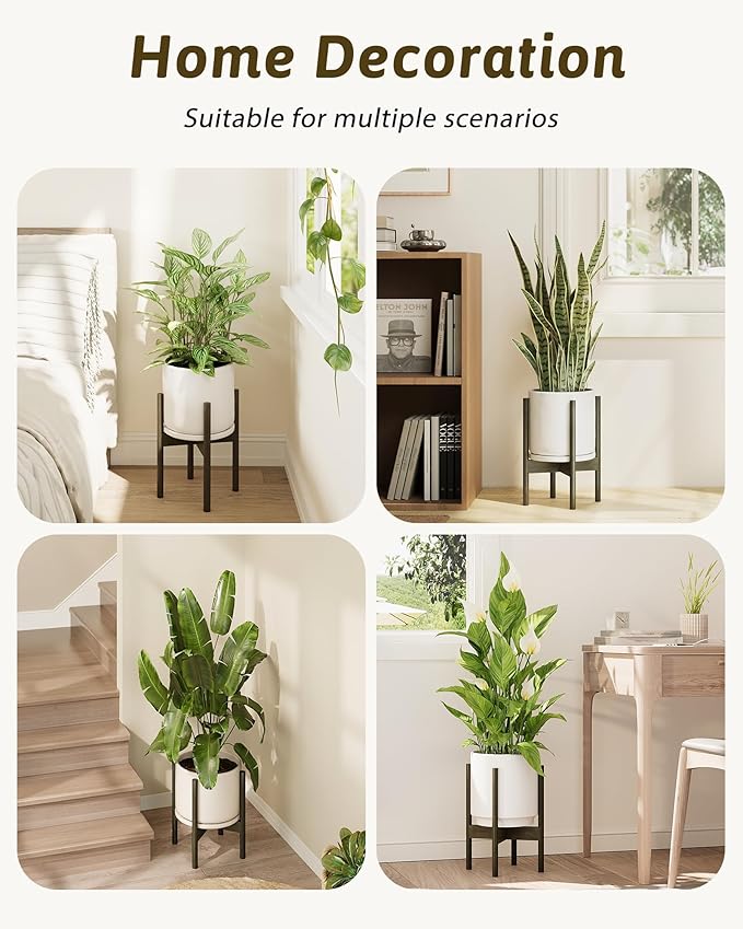 Adjustable Plant Stand Indoor, Bamboo Plant Stand Fits 8 9 10 11 12 Inches - Image 5