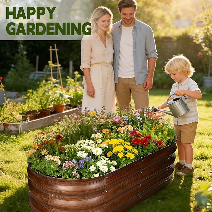 Galvanized Raised Garden Bed Outdoor, Large Raised Bed - Image 4