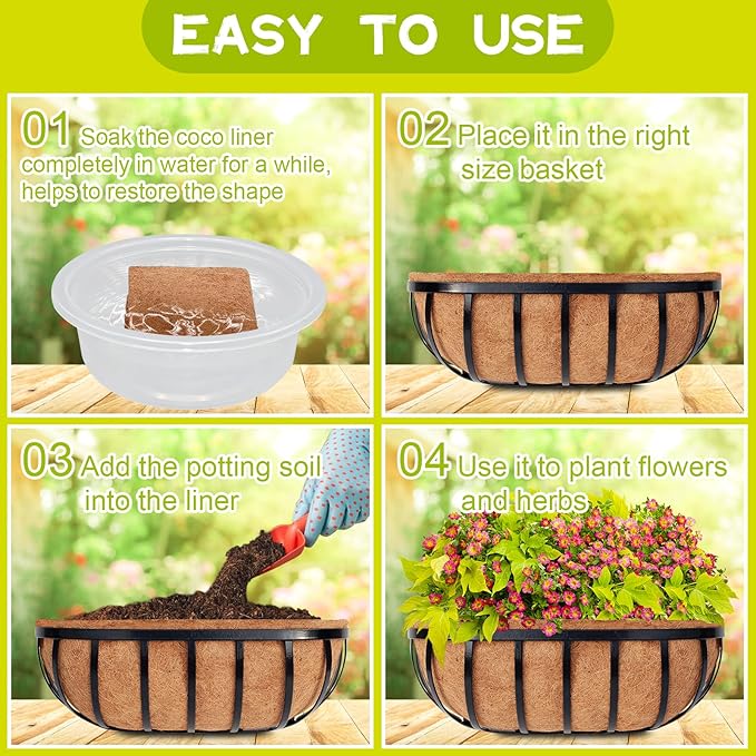 Riare 2 Pack 30 Inch Trough Coco Coir Liners - Image 4