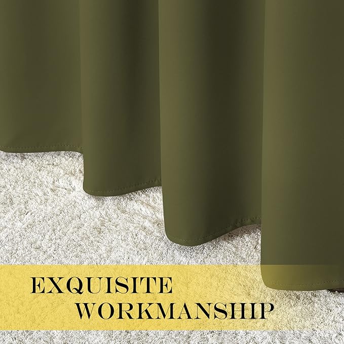 NICETOWN Room Divider Curtain 132 Inches Long, Wide Blackout Sliding Door - Image 5