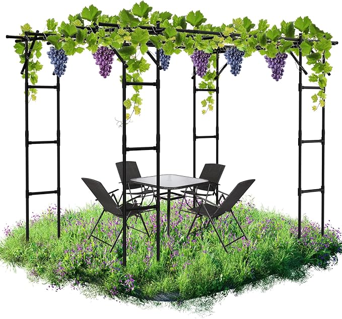 Garden Arch Trellis, 87in H x 118in L Large Garden Arch Arbor Trellis by DoCred