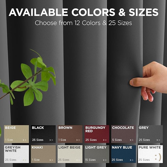 Joydeco Blackout Door Curtain for Doorway Privacy 108 Inches Long, Grommet - Image 7