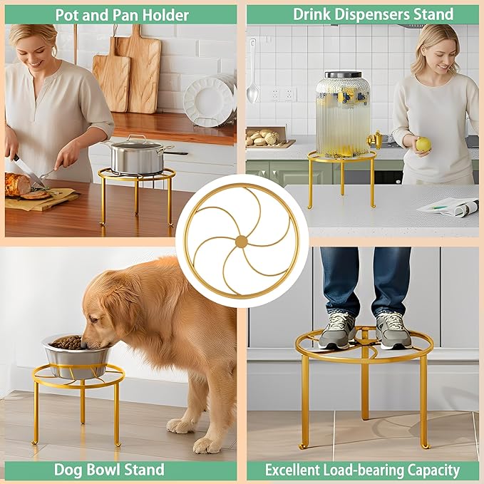5 Pack Metal Potted Plant Stand Anti-Rust Iron Flower Pot Stands Outdoor Plant - Image 6