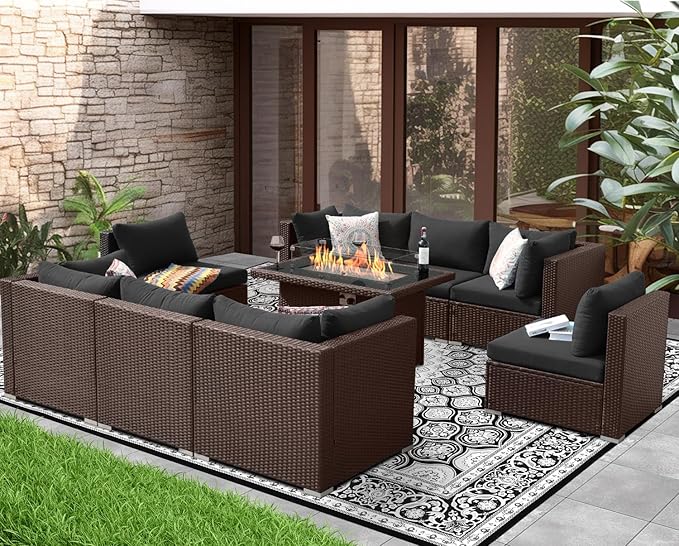 NICESOUL 9pcs Patio Furniture Set - Image 2