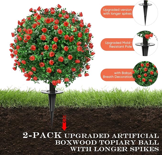 Artificial Topiary Bushes for Outdoors - Image 3