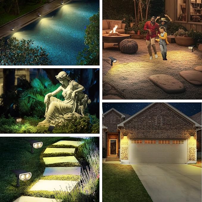 Linkind Solar Lights Outdoor StarRayS, Bright Solar Spot Lights Outdoor - Image 7