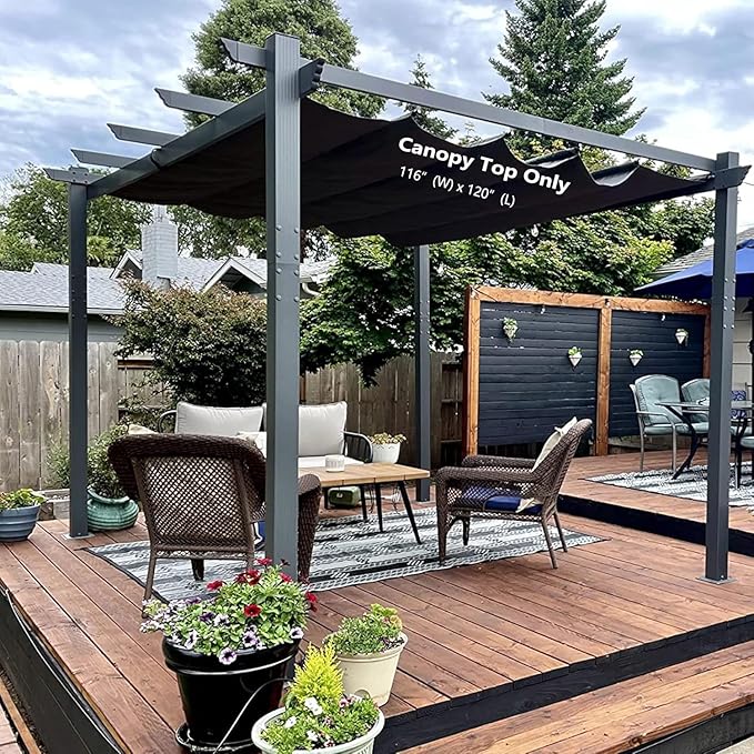 Pergola Shade Cover Replacement Canopy Top Compatible - Image 4