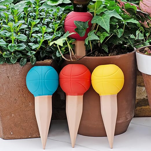 4 Pack Terracotta Watering Spikes, Vacation Self-Watering Planters Devices - Image 8