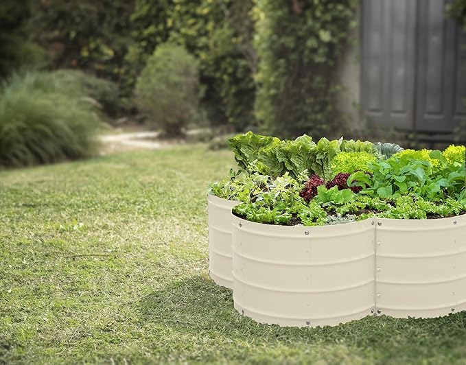 Plant & Plot Galvanized Raised Garden Beds Outdoor // 3×3×1 ft Planter Raised - Image 4