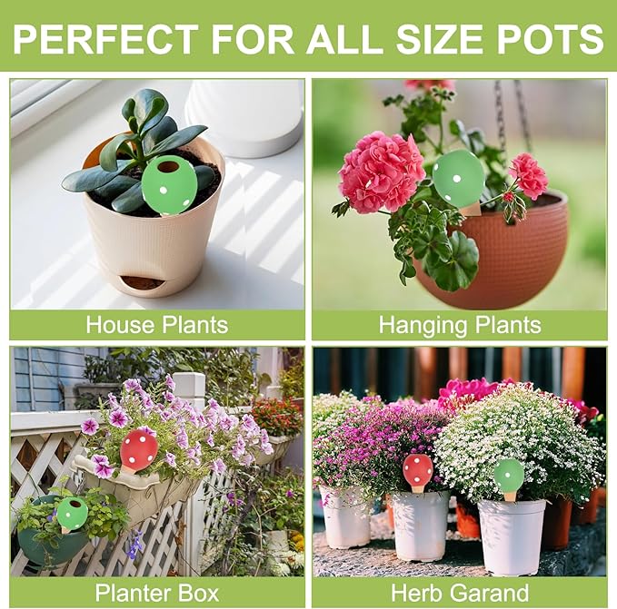 4-Pack Terracotta Self-Watering Spikes | Eco-Friendly Iron-Rich Clay Olla - Image 5