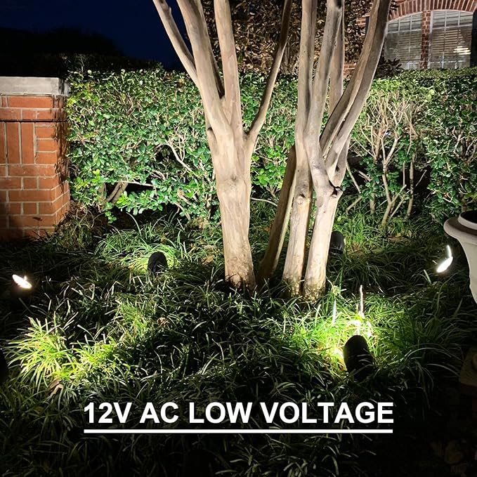 GOODSMANN Landscape Lighting Kits Low Voltage Spot Lights 8PK Landscape Flood - Image 7