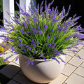 Artificial Faux Plants Flowers for Outdoor Decorations, Fake Monkey Grass for by Ammyoo