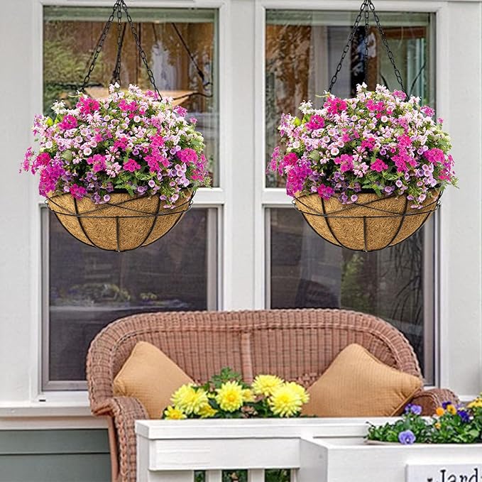 4 Pack 18 Inch Hanging Planters - Image 4