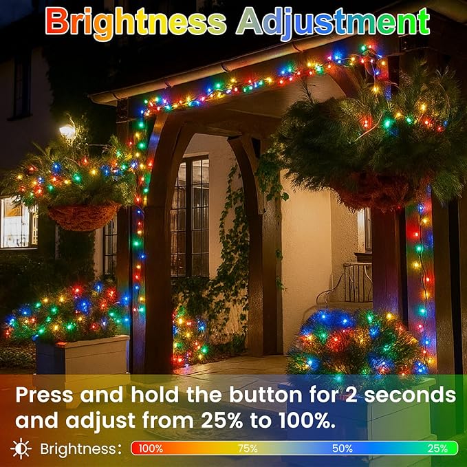 Connectable 200 LED Christmas Lights Indoor Outdoor - Image 4