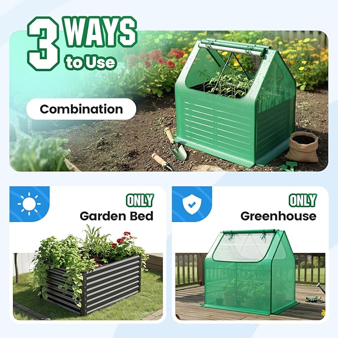 Quictent 4x3x2ft Galvanized Raised Garden Bed - Image 3