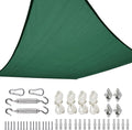 Quictent 185GSM Heavy Duty Square Sun Shade Sail Green Canopy 98% UV Block by QUICTENT