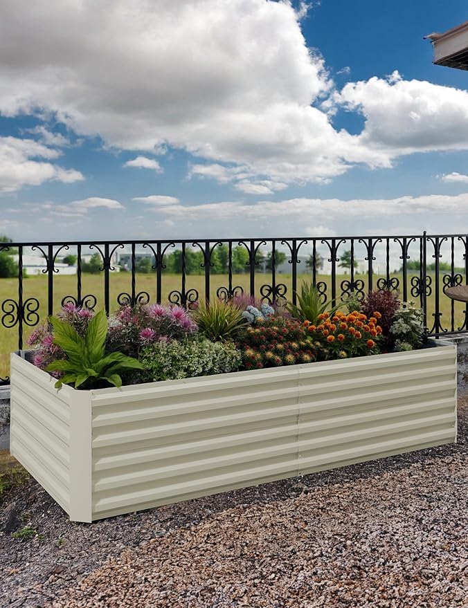 GarveeLife 2pcs 8x4x2 ft Galvanized Raised Garden Bed, Rust-Resistant Raised - Image 6