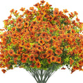 Artificial Fake Flowers for Outdoor Spring Decoration, 16 Bundles Faux Silk by Grunyia