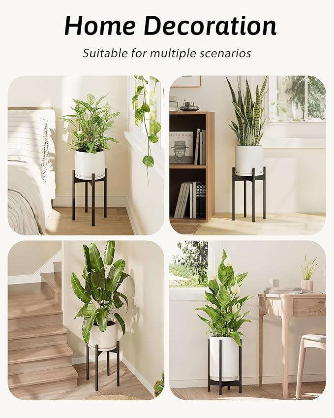 Adjustable Plant Stand Indoor, Bamboo Plant Stand Fits 8 9 10 11 12 Inches - Image 5